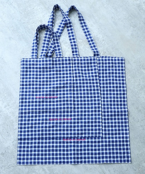 bulle de savon（ビュルデサボン）の「△トートバッグ(S)（トートバッグ・レディース・ネイビー系・FREE）」の5枚目の写真