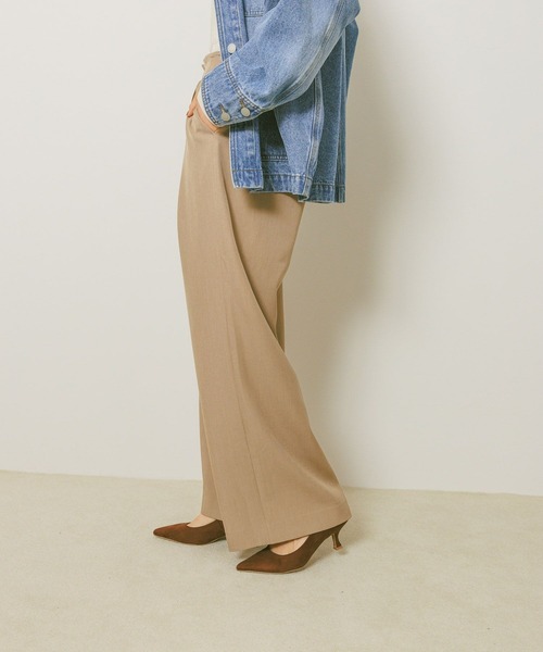 BAYFLOW（ベイフロー）の「ウエストリボンタックパンツ（その他パンツ・レディース・ベージュ/ブラック/グレー・FREE）」の10枚目の写真