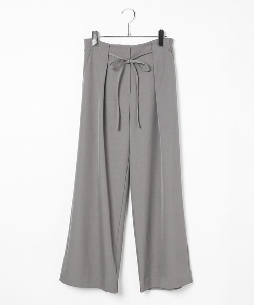BAYFLOW（ベイフロー）の「ウエストリボンタックパンツ（その他パンツ・レディース・ベージュ/ブラック/グレー・FREE）」の11枚目の写真