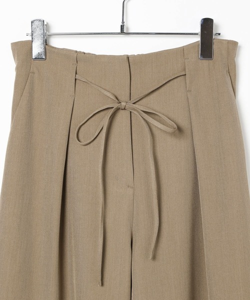 BAYFLOW（ベイフロー）の「ウエストリボンタックパンツ（その他パンツ・レディース・ベージュ/ブラック/グレー・FREE）」の15枚目の写真