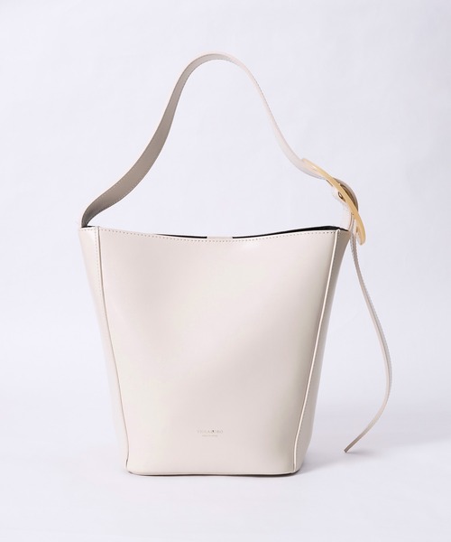 VIOLAd'ORO（ヴィオラドーロ）の「【VIOLAd'ORO】VOGUE-型押しスムースバッグ（ショルダーバッグ・レディース・オフホワイト・FREE）」の10枚目の写真