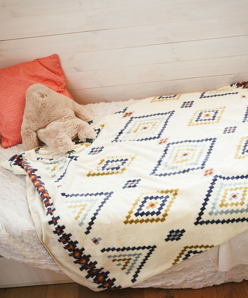 BAYFLOW（ベイフロー）の「BFフリースブランケットM 25AW（ブランケット・メンズ・グレー系/ブラウン系/ホワイト系その他/ブラック系/ホワイト系その他2/ブルー・ONE SIZE）」の3枚目の写真