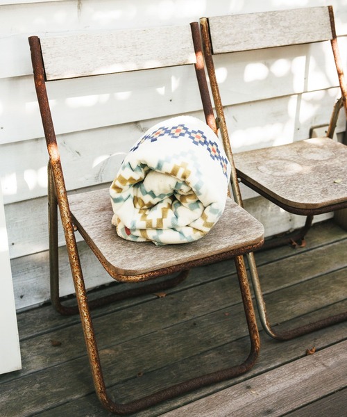 BAYFLOW（ベイフロー）の「BFフリースブランケットM 25AW（ブランケット・メンズ・グレー系/ブラウン系/ホワイト系その他/ブラック系/ホワイト系その他2/ブルー・ONE SIZE）」の8枚目の写真