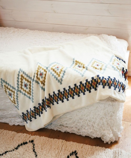 BAYFLOW（ベイフロー）の「BFフリースブランケットM 25AW（ブランケット・メンズ・グレー系/ブラウン系/ホワイト系その他/ブラック系/ホワイト系その他2/ブルー・ONE SIZE）」の9枚目の写真