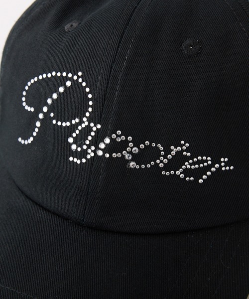 one after another NICE CLAUP（ワンアフターアナザーナイスクラップ）の「ビジューロゴキャップ（キャップ・レディース・ブラック/ピンク/アイボリー・FREE）」の6枚目の写真
