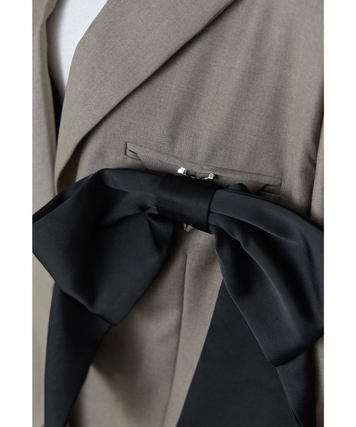 ビッグリボンジャケット フォーマル 結婚式 同窓会 成人式 お呼ばれ