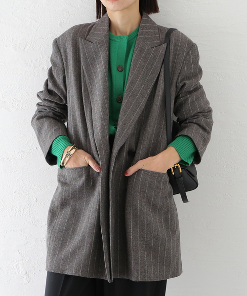 クラシックストライプジャケット（テーラードジャケット）｜journal