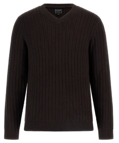 Long Sleeves V-neck Bryson Texture Sweater