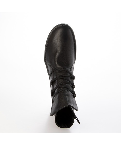 Atelier（アトリエ）の「ソフトレザーショートブーツ（ブーツ・レディース・ダークブラウン/ブラック・22cm/22.5cm/23.5cm/23cm）」の10枚目の写真