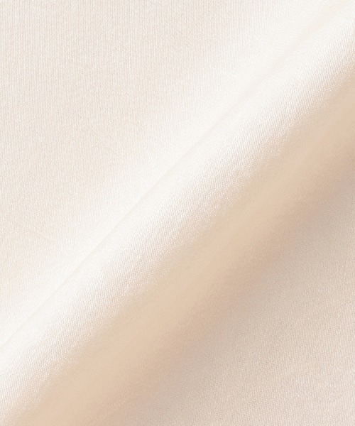 TOKYO SHIRTS（トウキョウシャツ）の「クラッシュスエード ペプラムシャツブラウス 長袖（シャツ/ブラウス・レディース・オフホワイト/グレイッシュブルー/ピンク・M/L）」の7枚目の写真