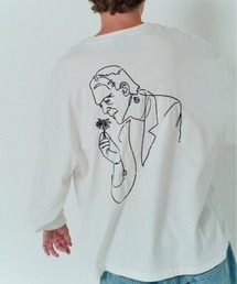 【ADAMPATEK/アダムパテック】Frankenstein flower stitch longsleeve ステッチロンTee