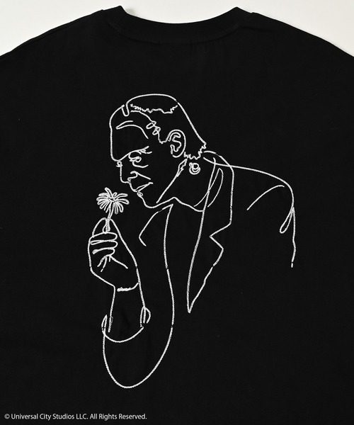 ADAM PATEK(アダムパテック)の「【ADAMPATEK/アダムパテック】Frankenstein flower stitch longsleeve ステッチロンTee(Tシャツ/カットソー・メンズ・ブラック/ホワイト・2/1)」の7枚目の写真
