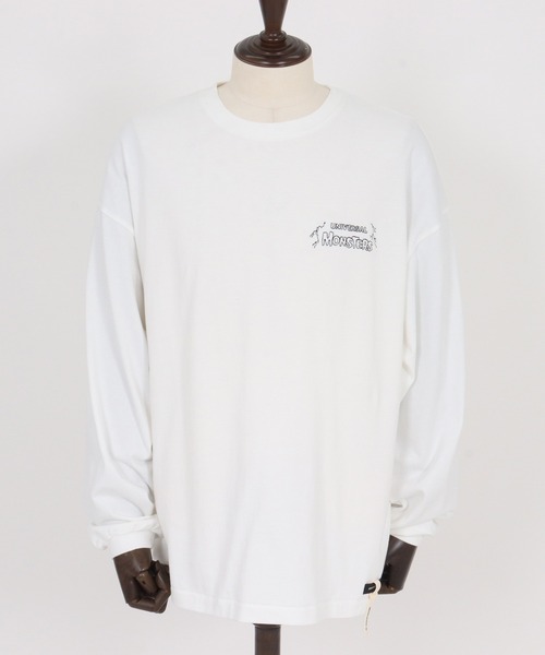 ADAM PATEK(アダムパテック)の「【ADAMPATEK/アダムパテック】Frankenstein flower stitch longsleeve ステッチロンTee(Tシャツ/カットソー・メンズ・ブラック/ホワイト・2/1)」の14枚目の写真