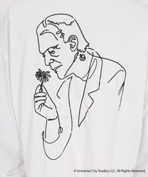 ADAM PATEK(アダムパテック)の「【ADAMPATEK/アダムパテック】Frankenstein flower stitch longsleeve ステッチロンTee(Tシャツ/カットソー・メンズ・ブラック/ホワイト・2/1)」の21枚目の写真