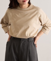 【Cross&Stitch】オープンエンド リラックスフィット ラグランTシャツ 七分袖 ロンT OE1250