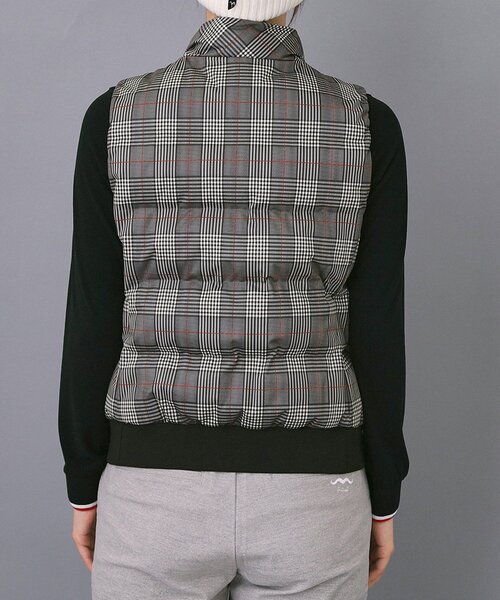 adabat（アダバット）の「【ADABAT NAVY】グレンチェック中綿ベスト（その他アウター・レディース・ブラック系1・42/40/38）」の6枚目の写真