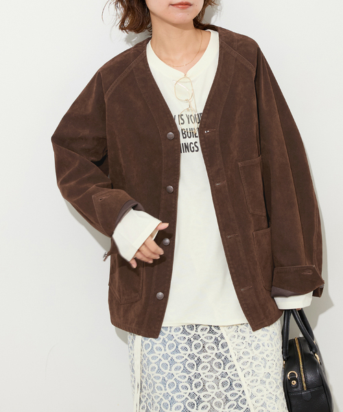 別注【PAYDAY/ペイデイ】フェイクスウェードエンジニアジャケット