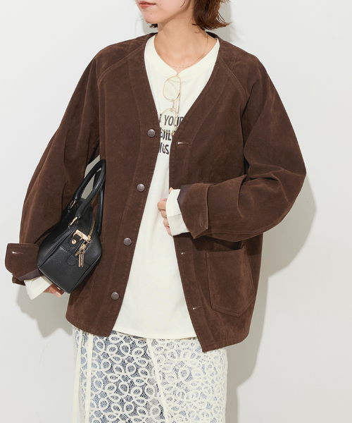 別注【PAYDAY/ペイデイ】フェイクスウェードエンジニアジャケット