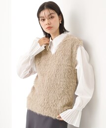 ふわふわフェザーベスト/洗える