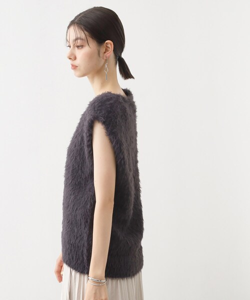 THE SHOP TK （ザ ショップ ティーケー ）の「ふわふわフェザーベスト/洗える（ベスト・レディース・スミクロ/グリーン/ブラウン系・99）」の4枚目の写真