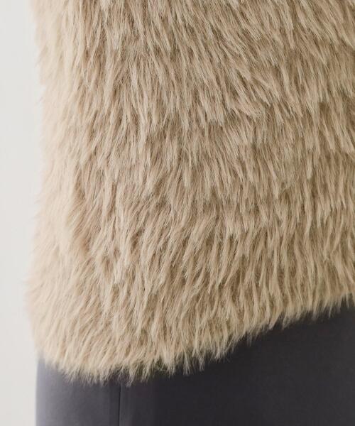 THE SHOP TK （ザ ショップ ティーケー ）の「ふわふわフェザーベスト/洗える（ベスト・レディース・スミクロ/グリーン/ブラウン系・99）」の14枚目の写真