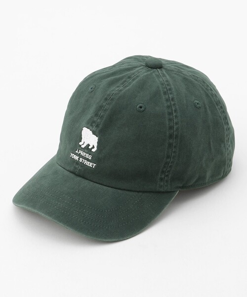 J.PRESS YORK STREET（ジェイプレスヨークストリート）の「【UNISEX】ピグメント ロゴキャップ（キャップ・メンズ・レッド系/ベージュ系/ダークグリーン系/ダルブルー系・F）」の2枚目の写真