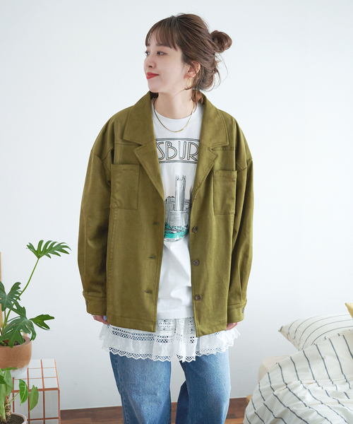 【ZOZO限定】フェイクスウェードジャケット ZOZO限定】フェイクスウェードジャケット（その他アウター）｜B.C