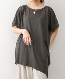 アシンメトリー半袖Tシャツ