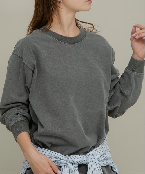 URBAN RESEARCH Sonny Label(アーバンリサーチサニーレーベル)の「UpDRIFT ルーズフィットロングTシャツ(Tシャツ/カットソー・レディース・スミクロ/ピンク/オフホワイト・MEDIUM/LARGE)」の18枚目の写真