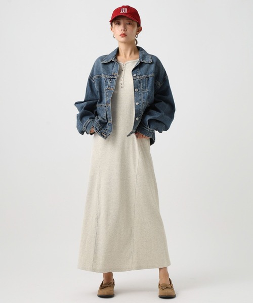 BAYFLOW(ベイフロー)の「ヘンリーネックアソートワンピース(ワンピース・レディース・オートミール/ブルー系その他/ブラック・FREE)」の14枚目の写真