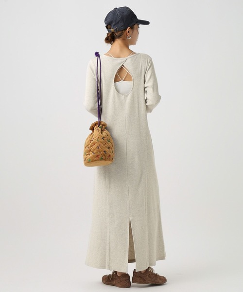 BAYFLOW(ベイフロー)の「ヘンリーネックアソートワンピース(ワンピース・レディース・オートミール/ブルー系その他/ブラック・FREE)」の17枚目の写真