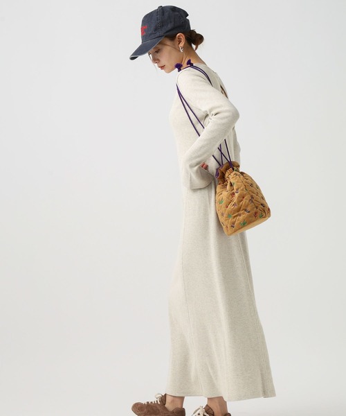 BAYFLOW(ベイフロー)の「ヘンリーネックアソートワンピース(ワンピース・レディース・オートミール/ブルー系その他/ブラック・FREE)」の19枚目の写真