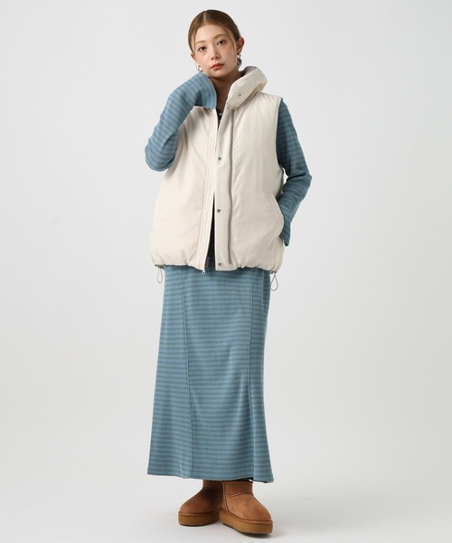 BAYFLOW(ベイフロー)の「ヘンリーネックアソートワンピース(ワンピース・レディース・オートミール/ブルー系その他/ブラック・FREE)」の12枚目の写真