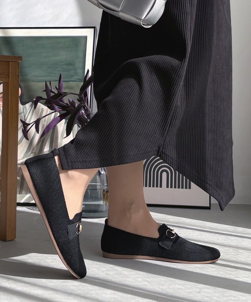 LUGG NAGG(ラグナグ)の「【addottona】【柔らかフィット】シーズンレスニットビットローファー【軽量】(ローファー・レディース・ブラック/ダークブラウン/チェック・XL/LL/L/M/S)」の13枚目の写真