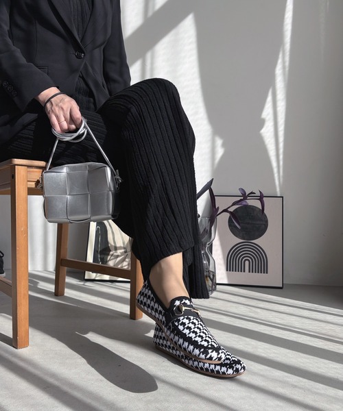 LUGG NAGG(ラグナグ)の「【addottona】【柔らかフィット】シーズンレスニットビットローファー【軽量】(ローファー・レディース・ブラック/ダークブラウン/チェック・XL/LL/L/M/S)」の17枚目の写真