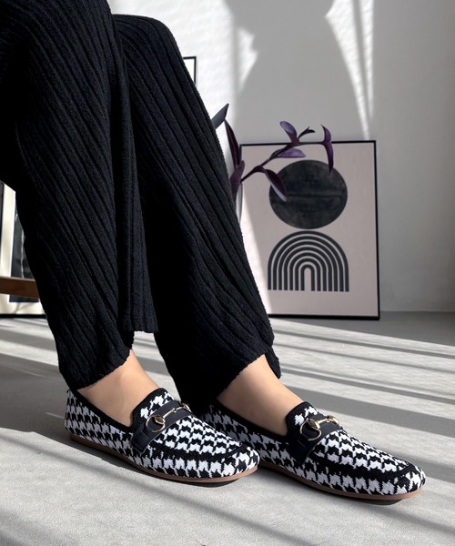LUGG NAGG(ラグナグ)の「【addottona】【柔らかフィット】シーズンレスニットビットローファー【軽量】(ローファー・レディース・ブラック/ダークブラウン/チェック・XL/LL/L/M/S)」の18枚目の写真