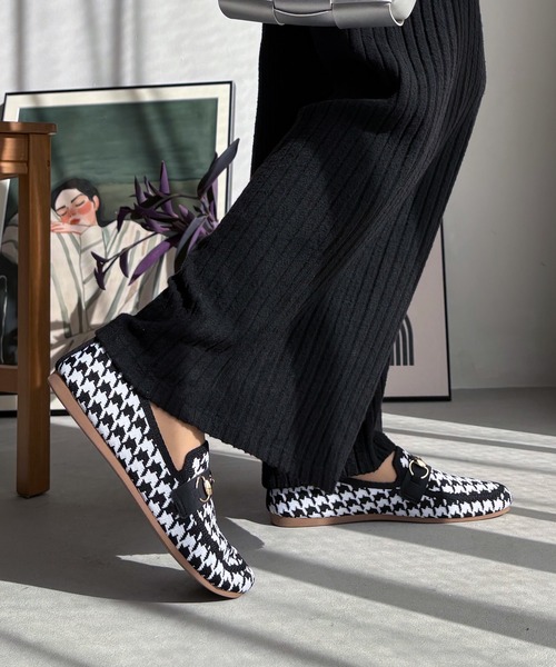 LUGG NAGG(ラグナグ)の「【addottona】【柔らかフィット】シーズンレスニットビットローファー【軽量】(ローファー・レディース・ブラック/ダークブラウン/チェック・XL/LL/L/M/S)」の20枚目の写真