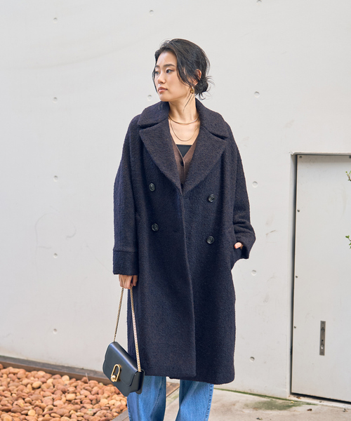 TICCA（ティッカ）の「【TICCA/ティッカ】別注ループヘリンボーンツイードテントコート（チェスターコート・レディース・その他・フリー）」の11枚目の写真