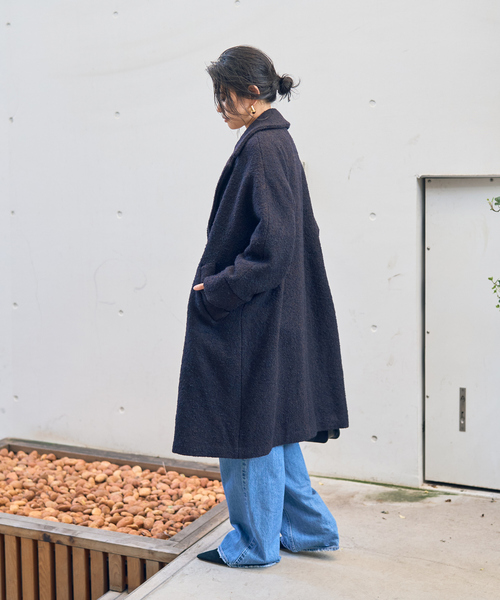 TICCA（ティッカ）の「【TICCA/ティッカ】別注ループヘリンボーンツイードテントコート（チェスターコート・レディース・その他・フリー）」の2枚目の写真