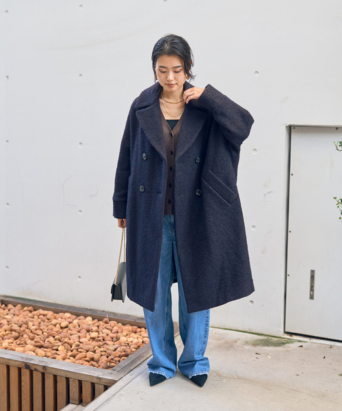 TICCA（ティッカ）の「【TICCA/ティッカ】別注ループヘリンボーンツイードテントコート（チェスターコート・レディース・その他・フリー）」の16枚目の写真