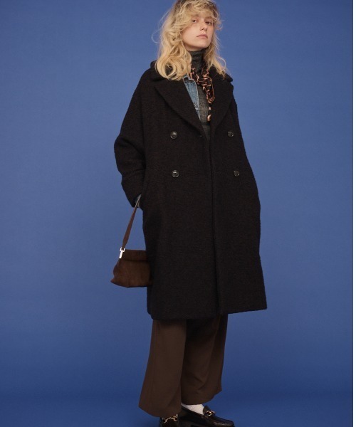 ★ ぱんだ様　デュベティカ❤︎オチロエトレ3wayロングコート❤︎フィンラクーンXL TICCA/ティッカ】別注ループヘリンボーンツイードテントコート