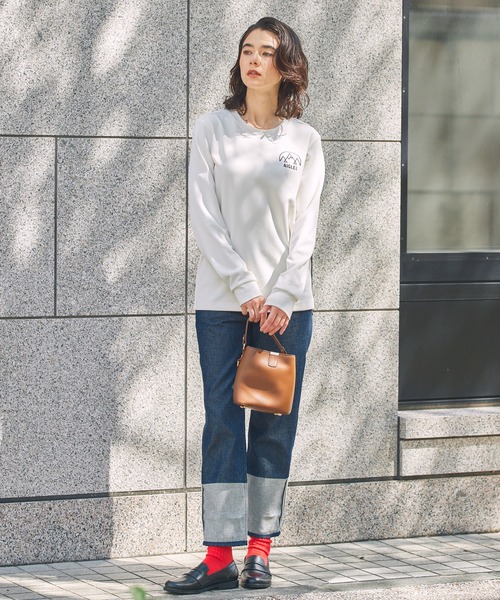 AIGLE（エーグル）の「UVカット ワンポイントロゴ スウェットTシャツ（スウェット・メンズ・ブルー/グリーン/ダークネイビー/ホワイト・L/M/S）」の14枚目の写真