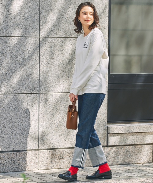 AIGLE（エーグル）の「UVカット ワンポイントロゴ スウェットTシャツ（スウェット・メンズ・ブルー/グリーン/ダークネイビー/ホワイト・L/M/S）」の15枚目の写真