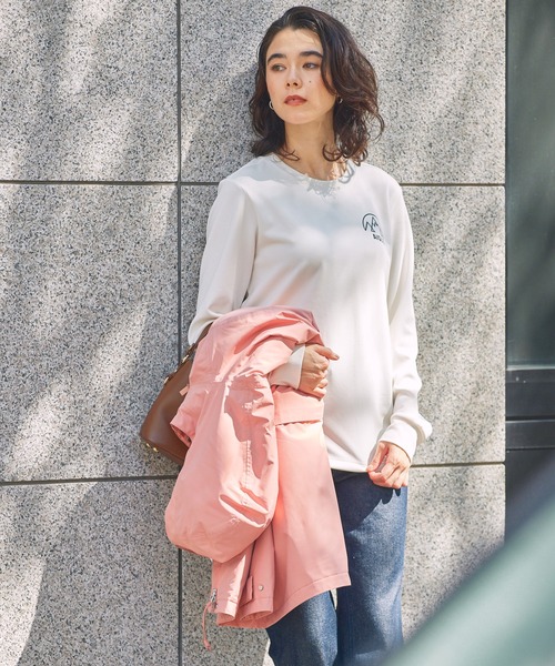 AIGLE（エーグル）の「UVカット ワンポイントロゴ スウェットTシャツ（スウェット・メンズ・ブルー/グリーン/ダークネイビー/ホワイト・L/M/S）」の8枚目の写真