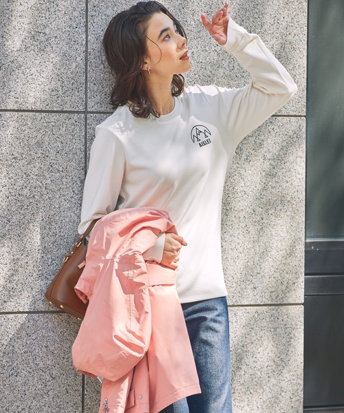 AIGLE（エーグル）の「UVカット ワンポイントロゴ スウェットTシャツ（スウェット・メンズ・ブルー/グリーン/ダークネイビー/ホワイト・L/M/S）」の10枚目の写真