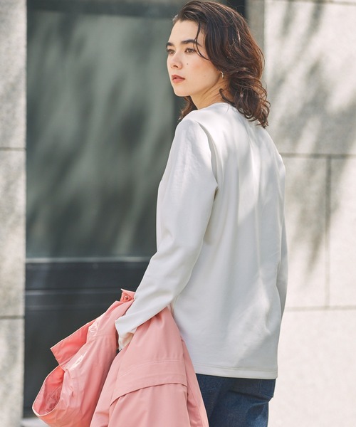 AIGLE（エーグル）の「UVカット ワンポイントロゴ スウェットTシャツ（スウェット・メンズ・ブルー/グリーン/ダークネイビー/ホワイト・L/M/S）」の12枚目の写真