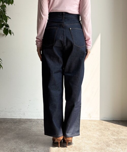 DouDou(ドゥドゥ)の「リジットタックデニム(デニムパンツ・レディース・ブルー・36/38)」の13枚目の写真