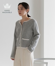 Andemiu | 【手洗い可能】アンゴラハイショクカーディガン498696(カーディガン/ボレロ)