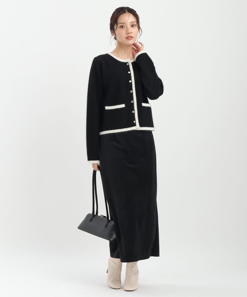 Andemiu（アンデミュウ）の「【手洗い可能】アンゴラハイショクカーディガン498696（カーディガン/ボレロ・レディース・レッド/キャメル/グレー/ブラック/ブルー・FREE）」の17枚目の写真