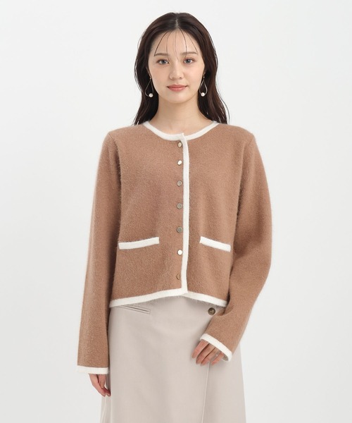 Andemiu（アンデミュウ）の「【手洗い可能】アンゴラハイショクカーディガン498696（カーディガン/ボレロ・レディース・レッド/キャメル/グレー/ブラック/ブルー・FREE）」の21枚目の写真